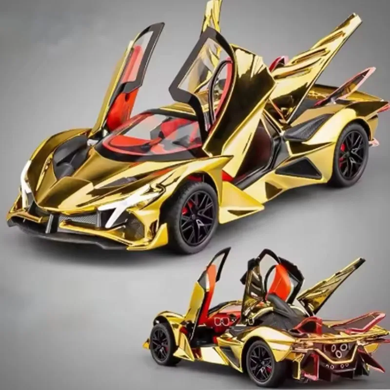 

1:24 electroplated Apollo EVO alloy car model simulation sports car/Decorative toy/toy car boy gift. Fast delivery
