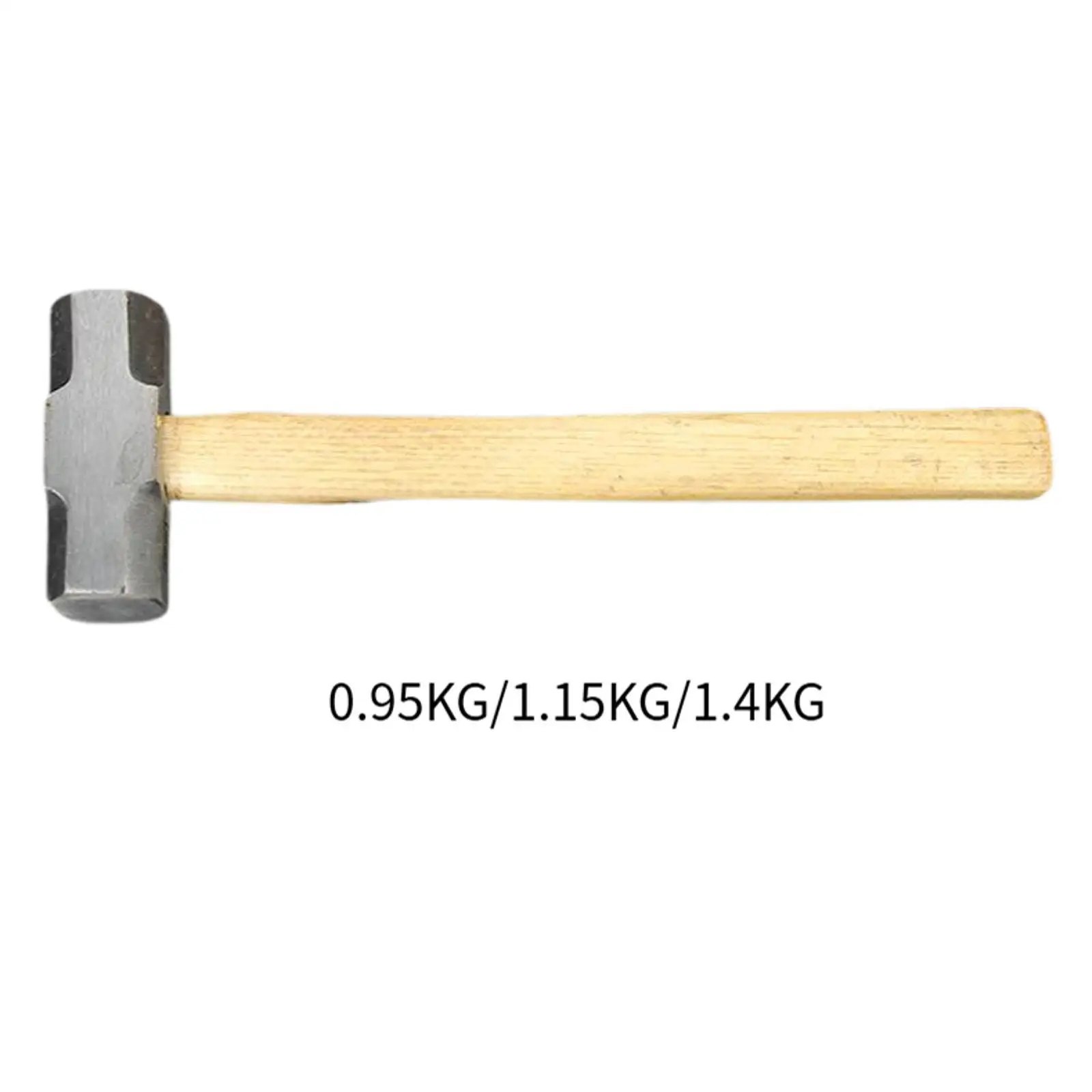 Sledge Hammer High Carbon Steel Head Home Renovation Tool for Demolition Household Construction Cracking Stone Stake Driving