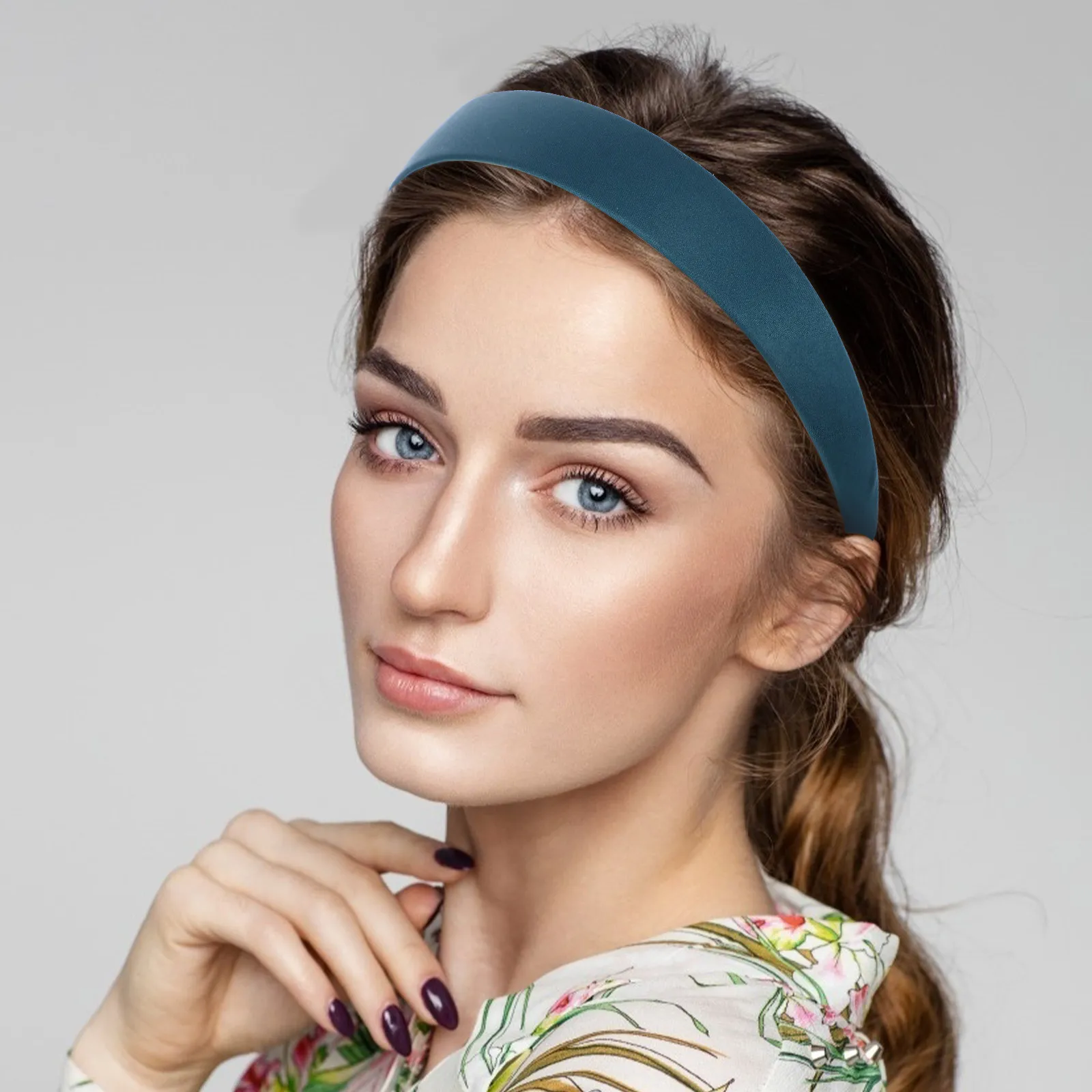 

6 шт. женских повязок на голову, простые однотонные повязки для волос, легкие и удобные аксессуары для волос для повседневного использования, вечеринок и пляжа