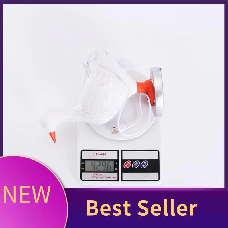 Duck Lamp, 3D Duck Table Lamp, Lifelike LED Lamp, Resin Duck Night Light With USB, 1PCS White Resin