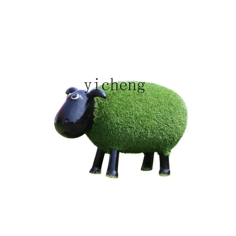 XL FRP sculpture kindergarten lawn garden landscape decoration turf sheep