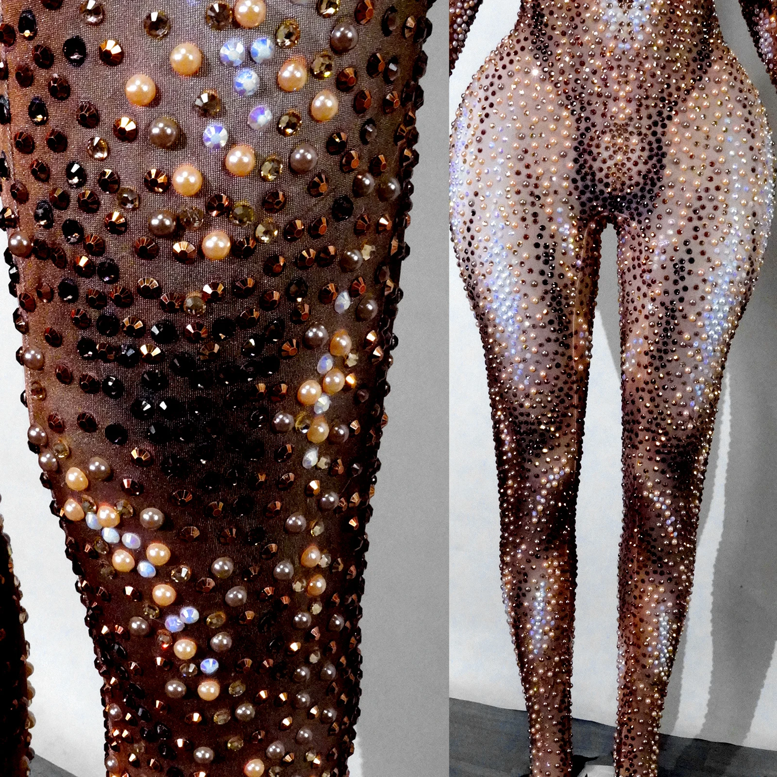 مثير حجر الراين بذلة العضلات رجل القطب الهذيان ملابس رقص الجمباز الزي حفلة جوجو الملابس سحب الملكة زي صورة تبادل لاطلاق النار كلوبوير #6