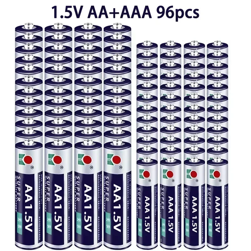 AA + AAA rechargeable AA 1.5V 9800mAh/1.5V AAA 8800mah Alkaline battery flashlight toys watch MP3 player replace Ni-Mh battery