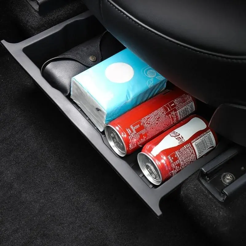 Under Seat Storage Box Suitable for  Felt Texture TPE Storage Under the Case Auto Parts