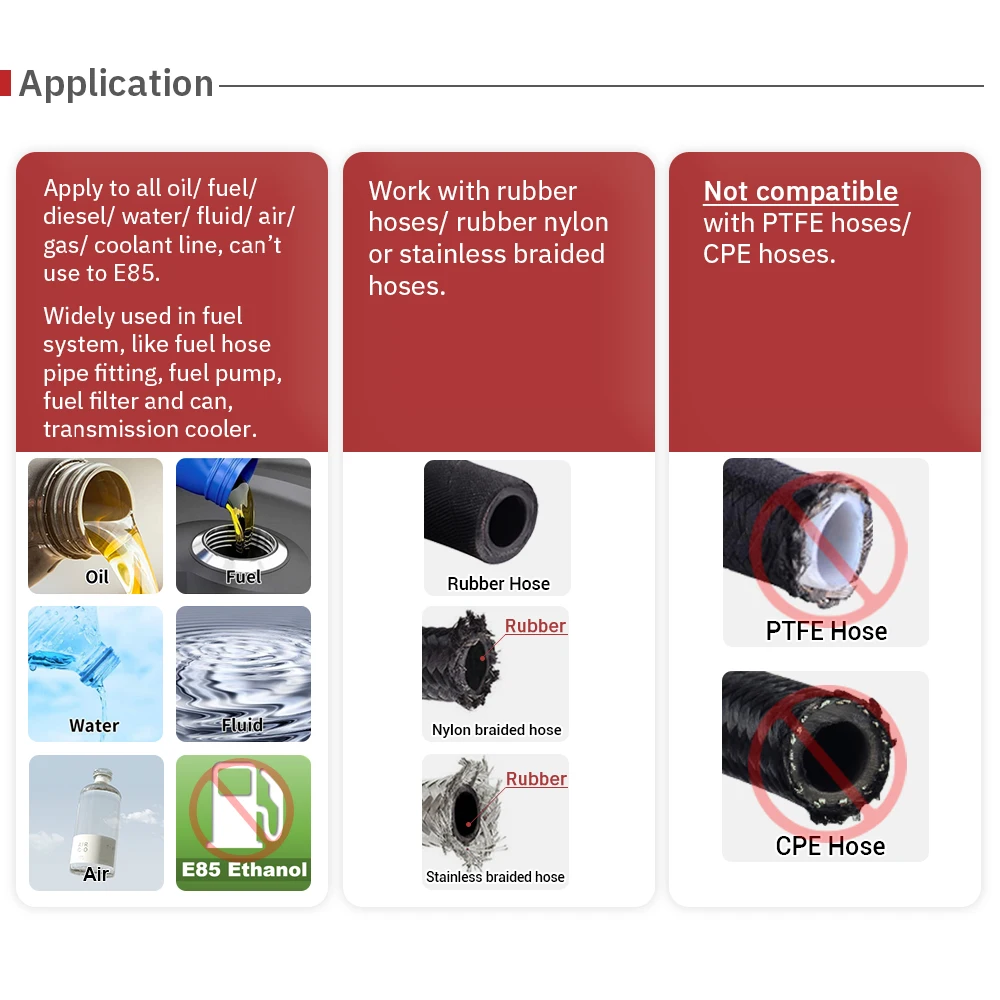 Female AN6 AN8 Swivel Barb Fittings Adapter 0 45 90 Degree Quick Connect Aluminum Elbow Adapter Swivel Hose Fitting Black