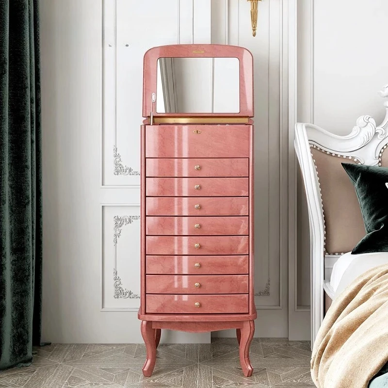 Jewelry safe with lock villa designer vertical jewelry safe