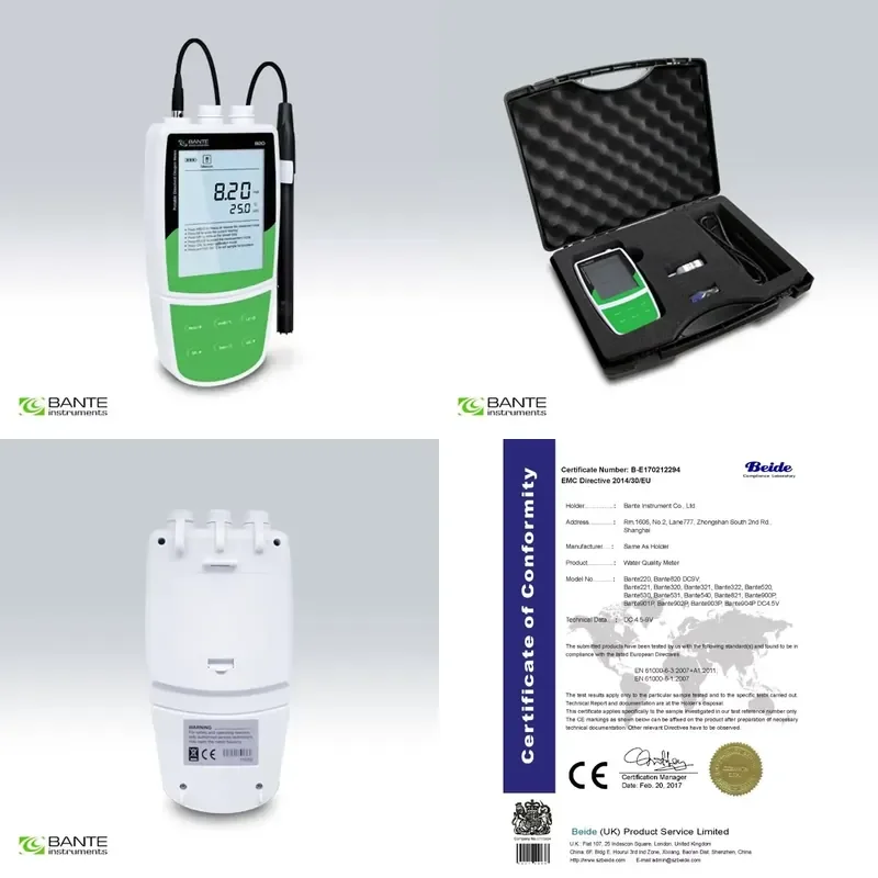 Brand For brand new Portable Dissolved Meter DO Tester CE Certificate ATC USB Data Memory Suitable for Outdoor Use