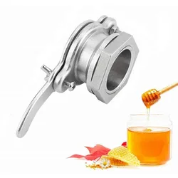 Stainless Steel Beekeeping Equipment Honey Gate Valve, Bee Honey Extractor Regulate Flow of Honey Bottling Agriculture Tools