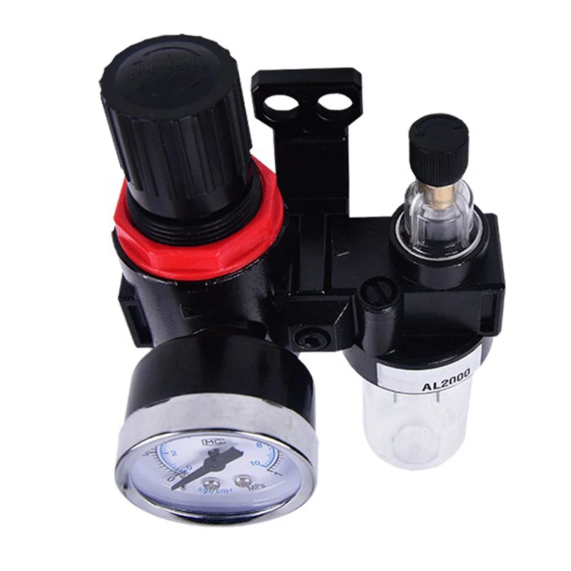 Compresor de aire AFC2000 G1/4, separador de agua y aceite, filtro de aire utilizado para reducir la válvula de presión, regulador AFR2000 + AL2000