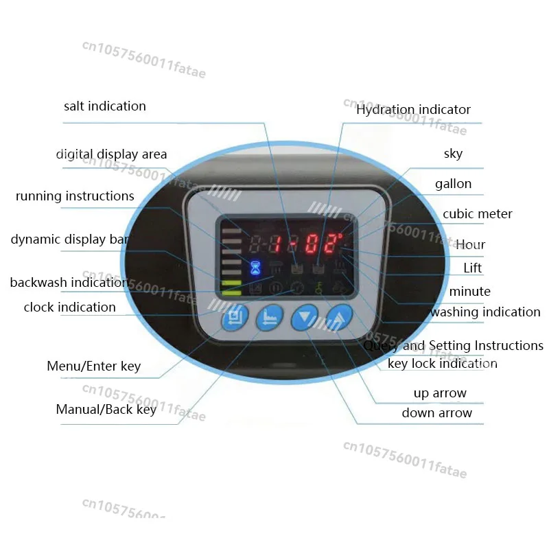 Válvula de controle automática do amaciante de água Válvula de amaciamento de tempo/fluxo 4 toneladas F63C1/F63C3