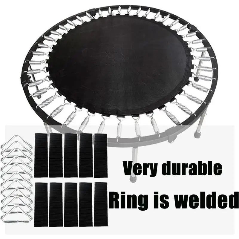 Trampoline Patch Replacement Repair Supplies Triangle Ring Buckle Wear Resistant Sturdy Trampoline Patch Repair Kit