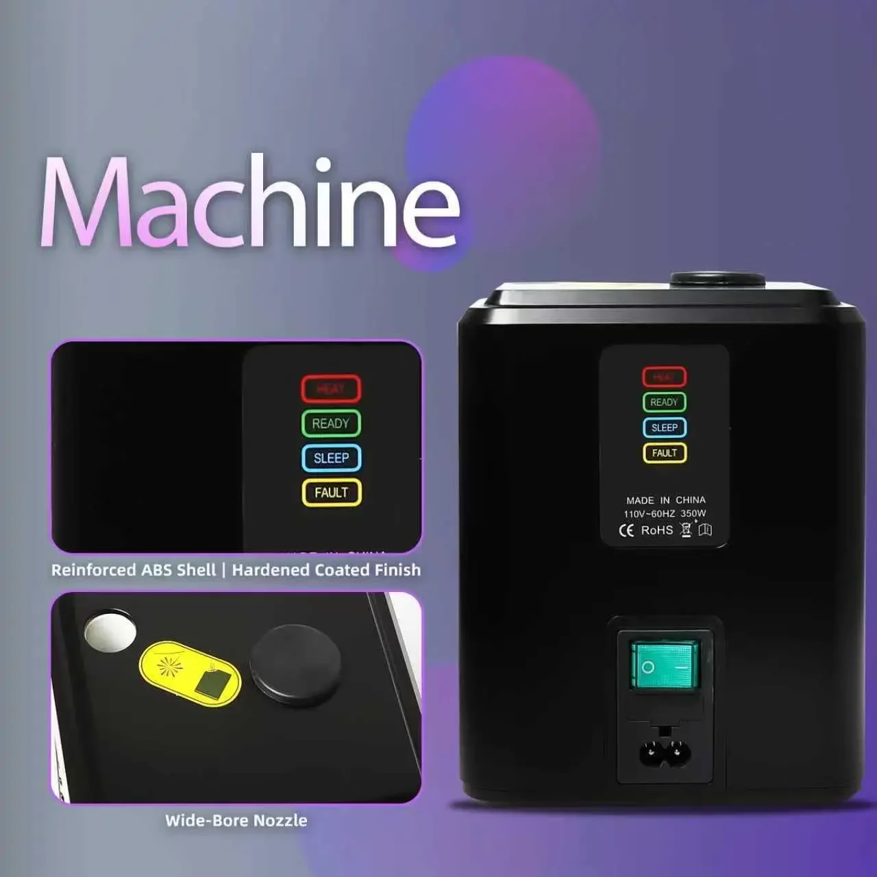 قطعتان من آلة الشرارة الباردة الصغيرة، جهاز FX محمول مع قطع أمان تلقائي، (وحدةان سوداء + 10 قطع مستهلكات 50 جرام) #2