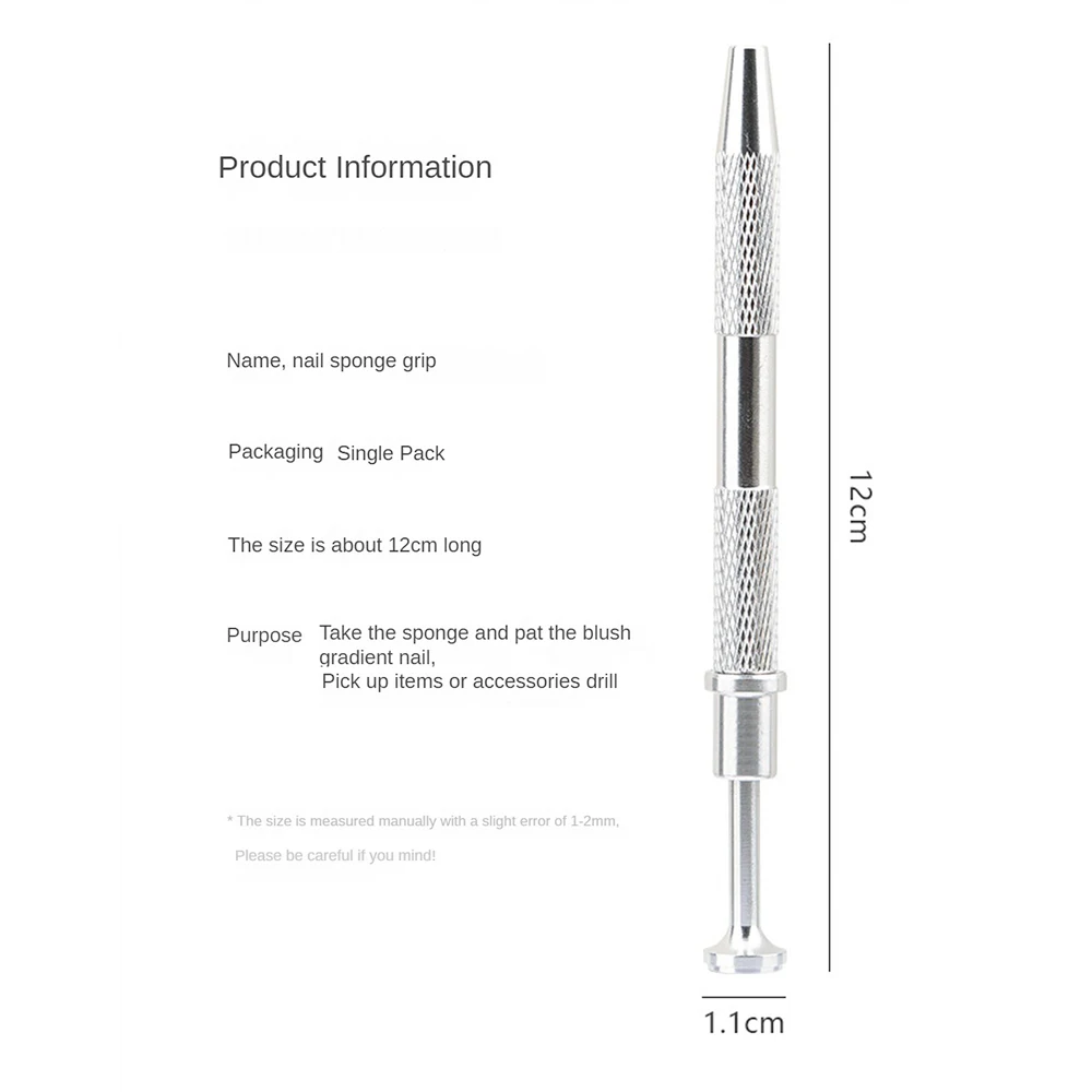 Klip mengambil tahan lama praktis untuk Nail Art Grippers populer Stainless Steel empat cabang klip sederhana Stainless Steel