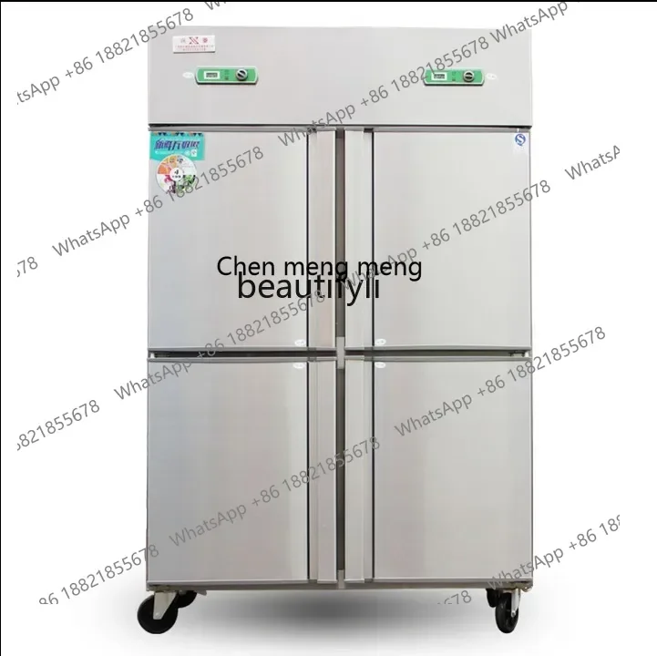 

Four-door refrigerator Commercial freezer Double machine Double temperature Kitchen cabinet Vertical freezer Refrigerated