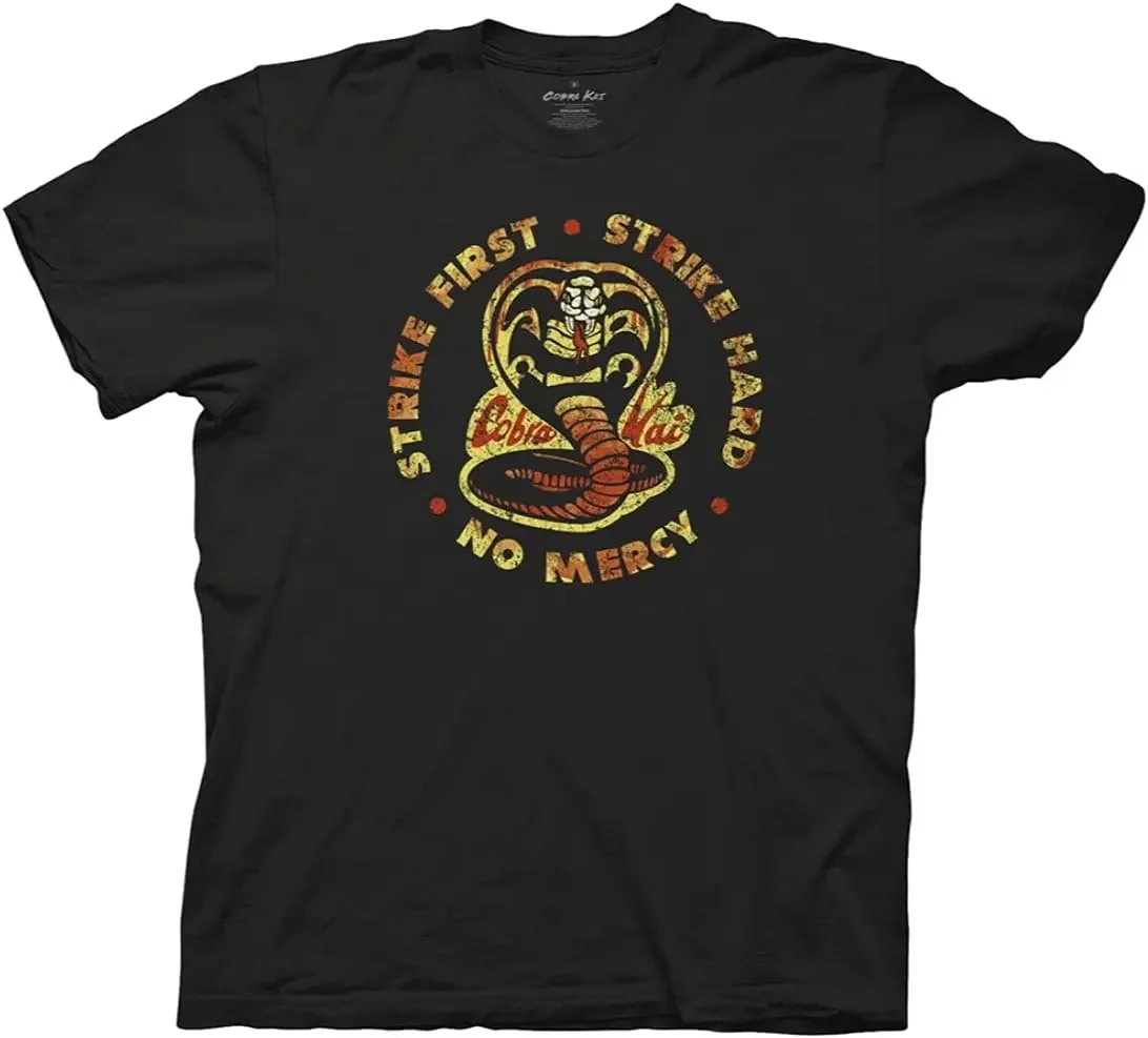 

PEACECobra Kai взрослые мужские Детские футболки для карате с официальным лицензионным логотипом Strike First