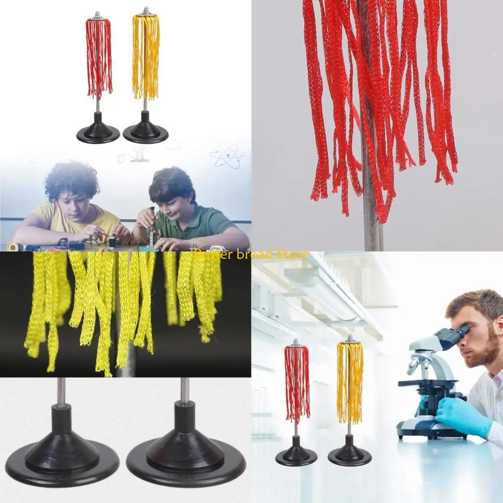 

W89C 2Pcs Static Electricity Detector Stringed Electrostatic Equipment for School Lab and Physics Teaching Demonstration