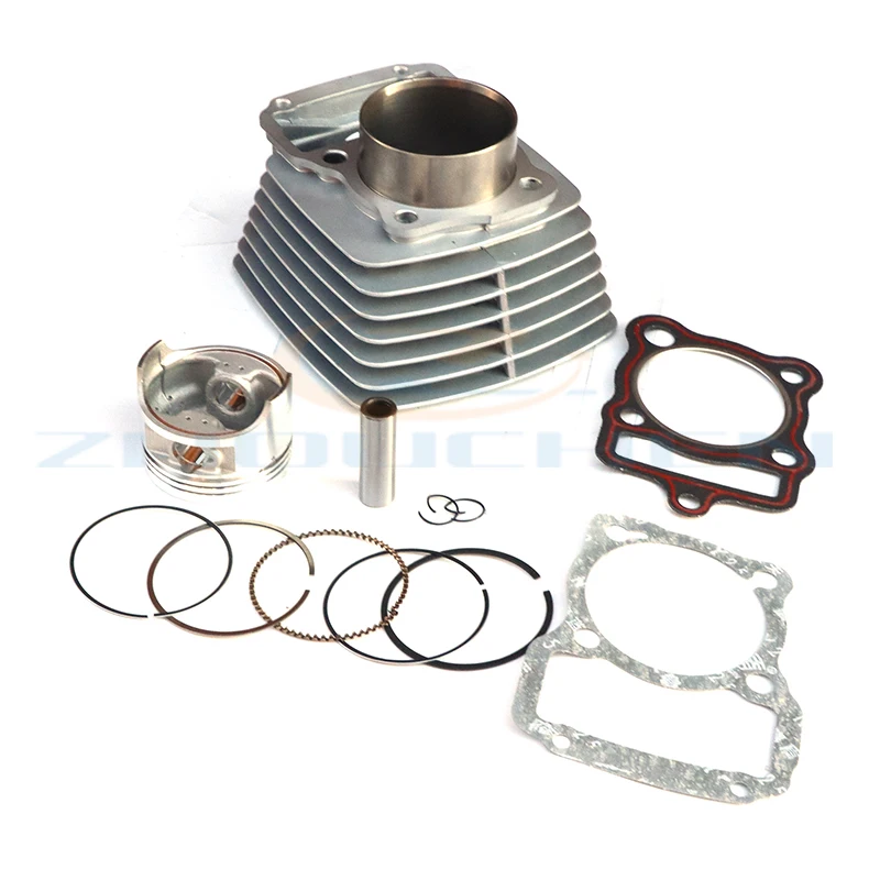 For Zongshen CG200 CG 200 Air-cooled Engine Spare Motorcycle Cylinder Piston Ring Gasket Kit 63.5mm Bore 196cm3 Parts