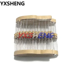 50PCS Carbon Film Resistors 1/2W 1% 100R 220R 1K 1.5K 2.2K 4.7K 10K 22K 47K 100K 100 220 1K5 2K2 4K7 Ohm 1R~1M New Resistance