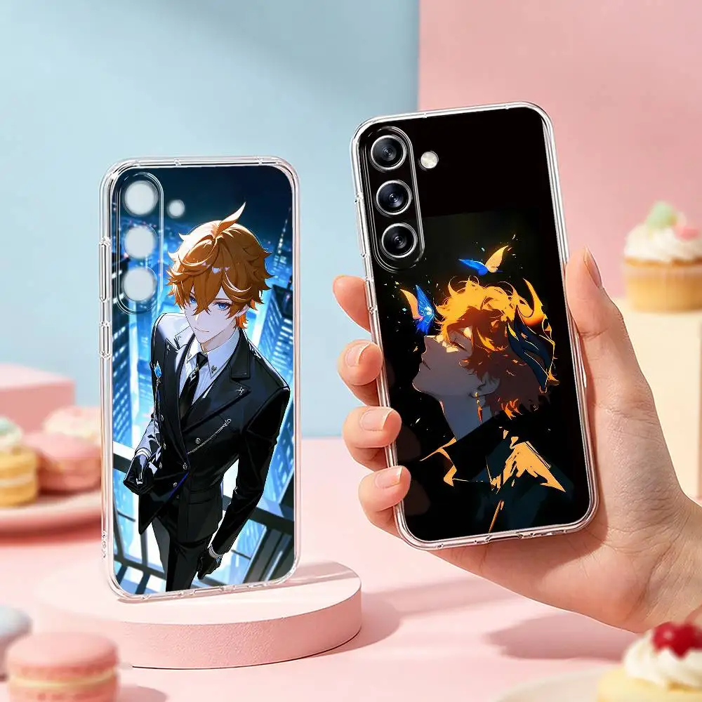 Game Character T-Tartaglia    Phone Case For Samsung Galaxy A91,80,73,72 ,71,53,52,32 ,31,22,21s,20,Transparent Soft Case