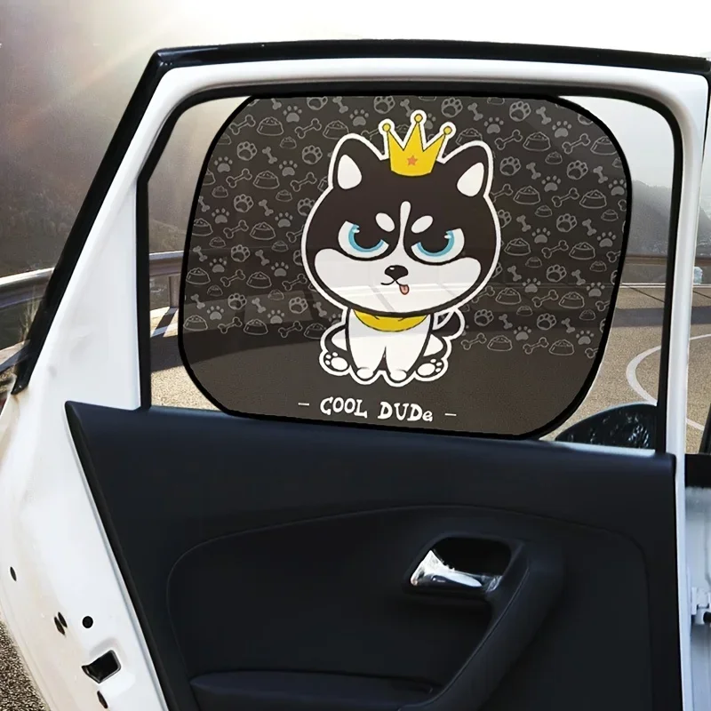 

Автомобильные Боковые оконные солнцезащитные козырьки, 2 шт., статические липкие пленки, наклейки, солнцезащитные козырьки, УФ-лучи, защита для конфиденциальности, моющиеся солнцезащитные козырьки для детей, малышей