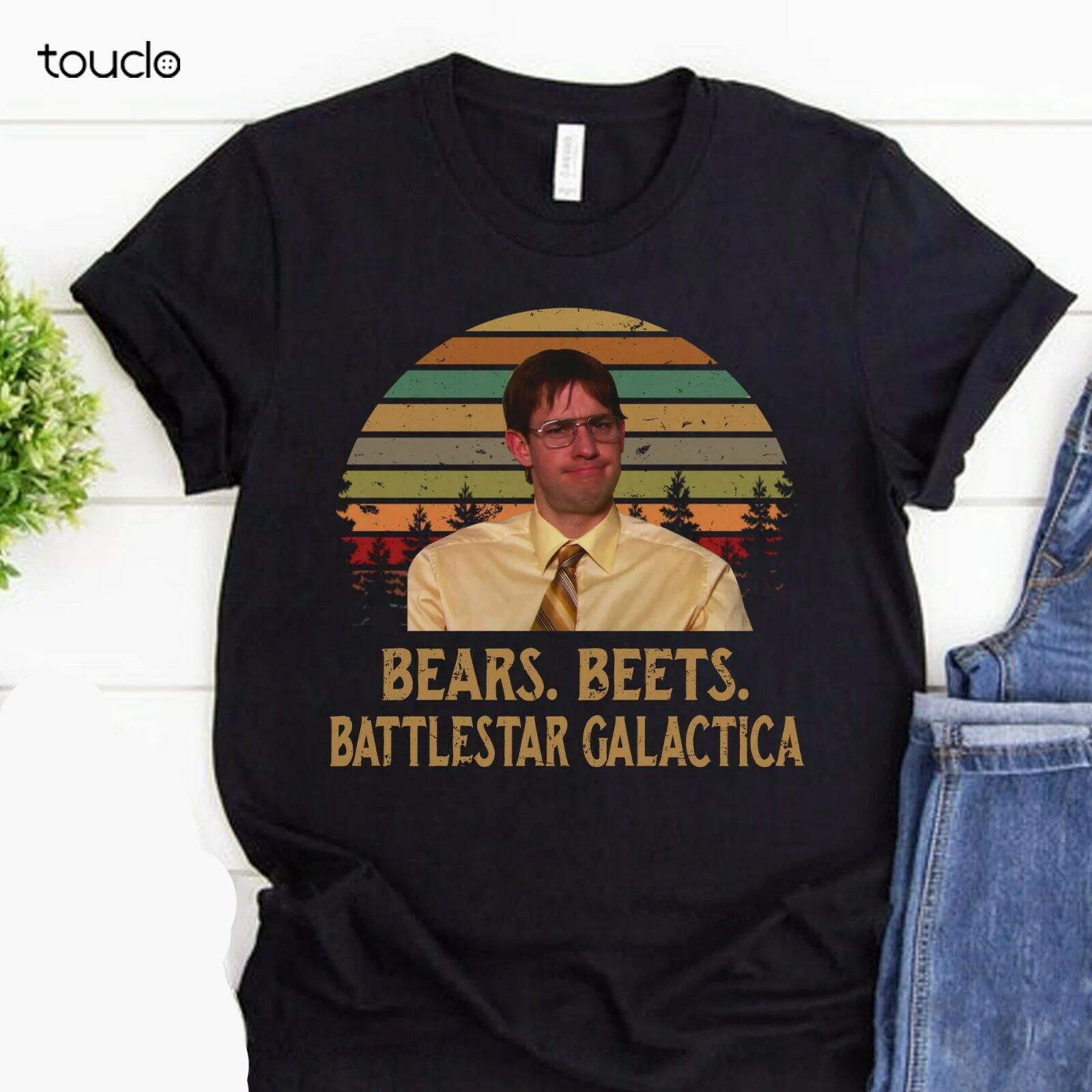 Bears Beet Battlestar Galactica Shirt The Office Jim Halpert Tee Unisex Xs-5XL womens golf shirt