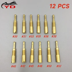 12pcs Motorcycle Carburetor M5x0.8mm New Slow Pilot Jet For PZ19 PB16/18/20 30 31 33 35 36 38 40 42 45 48 50 52