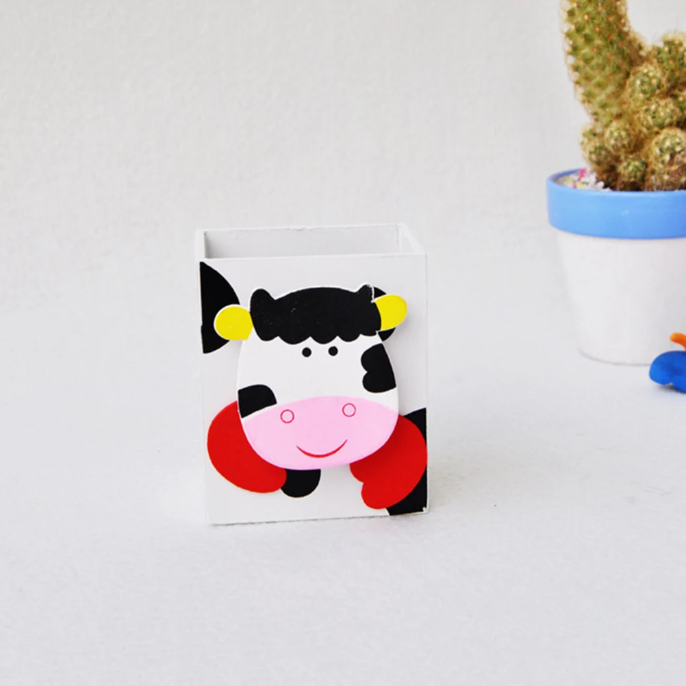 Cartoon Animal Pen Holder Cute Kawaii Desk Accessories Lightweight Portable Sturdy Structure Organize Desk Table Pencil