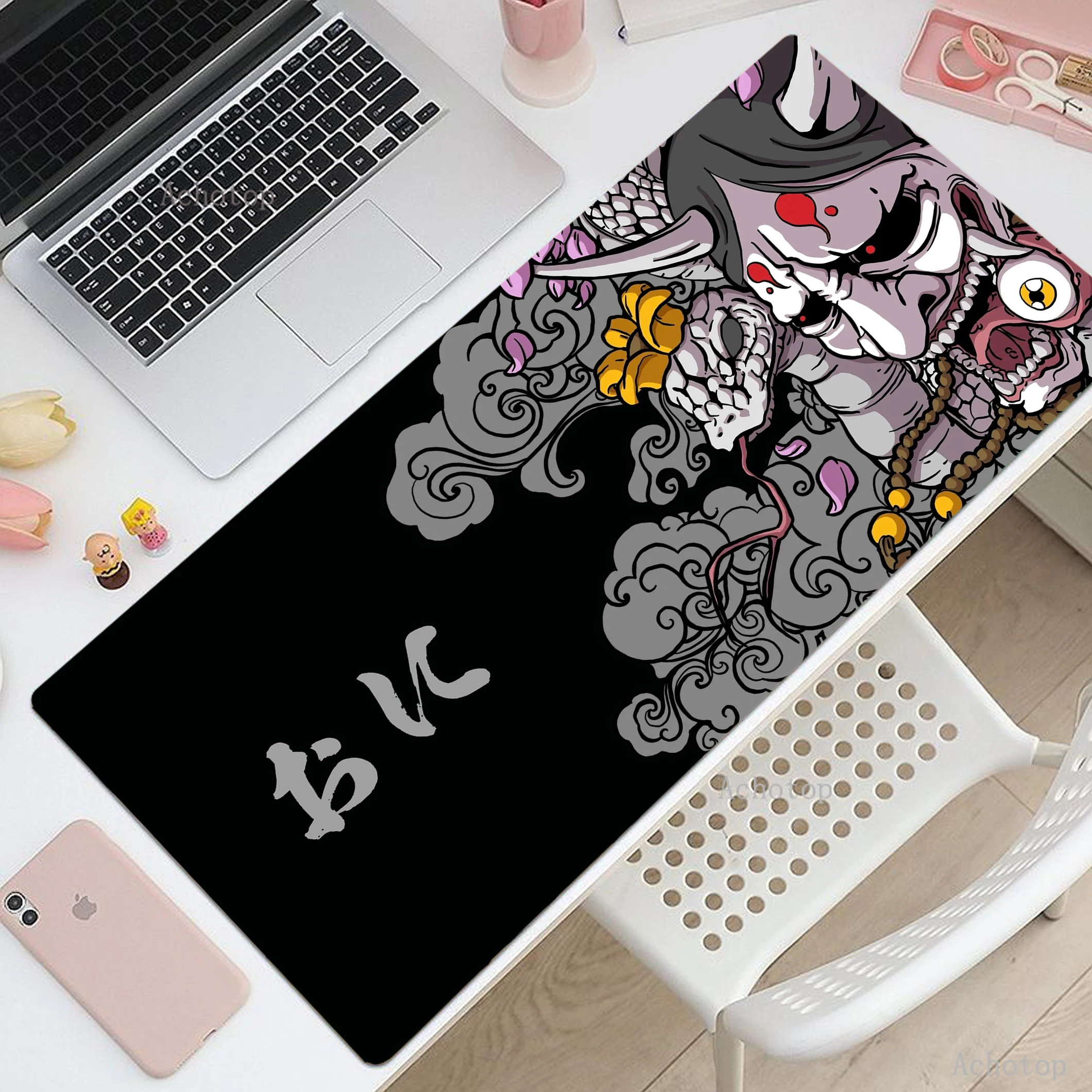 Large Mousepad Oni Mouse Pad Laptop Gamer Speed Table Pads Computer Desktop Mousepads Big Desk Mats Anti-slip Rubber Carpet Mat