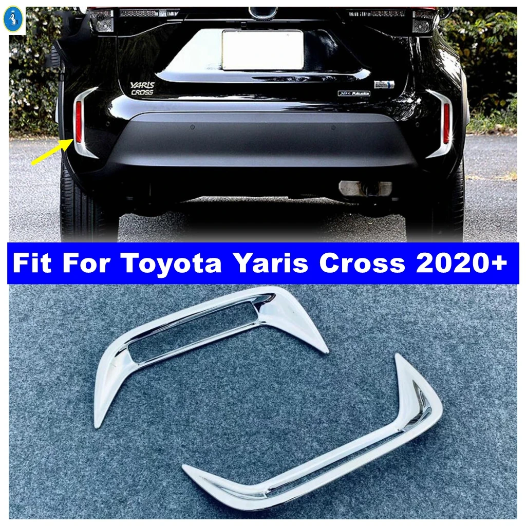 

Car Styling Exterior Accessories Rear Fog light Lamp Foglamp Frame Sticker Cover Trim For Toyota Yaris Cross 2020 2021 2022 2023