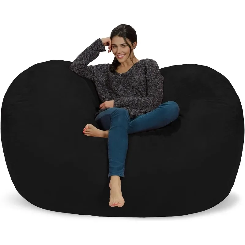 Bean Bag Chair: Extra Large Memory Foam Furniture Bag and Large Lounger - Large Sofa with Soft Microfiber Cover