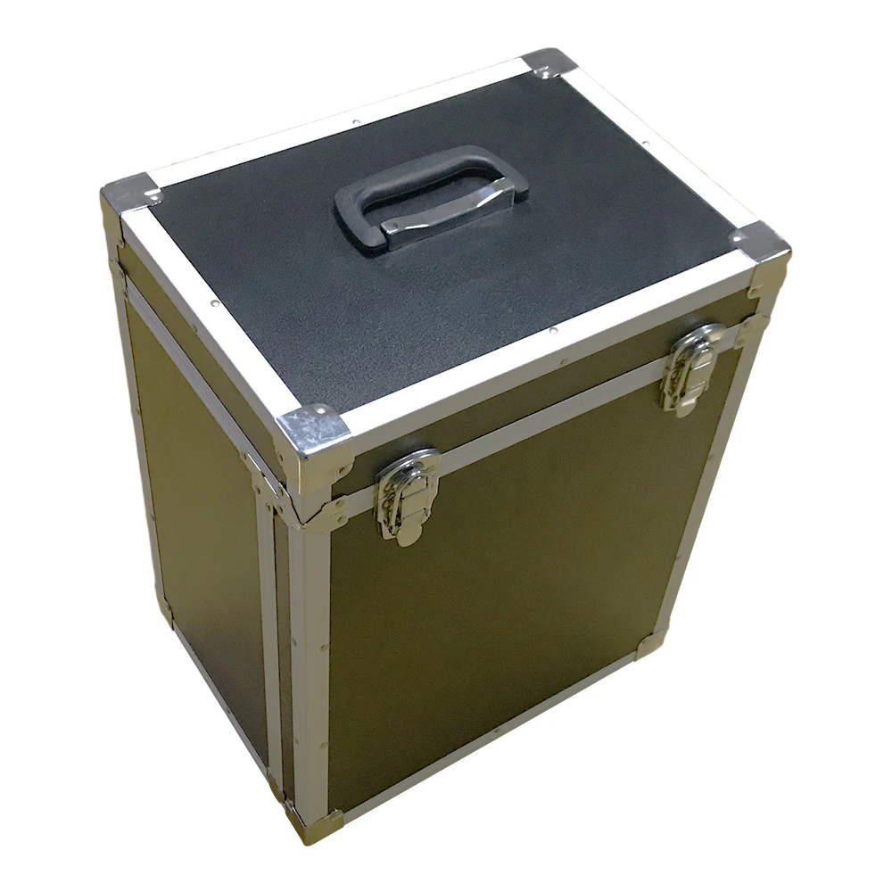 xx-Large Aluminium Storage Case Flight Box With 4 Wheels Aluminum Optical Cable Flight Case With Telescope Handle