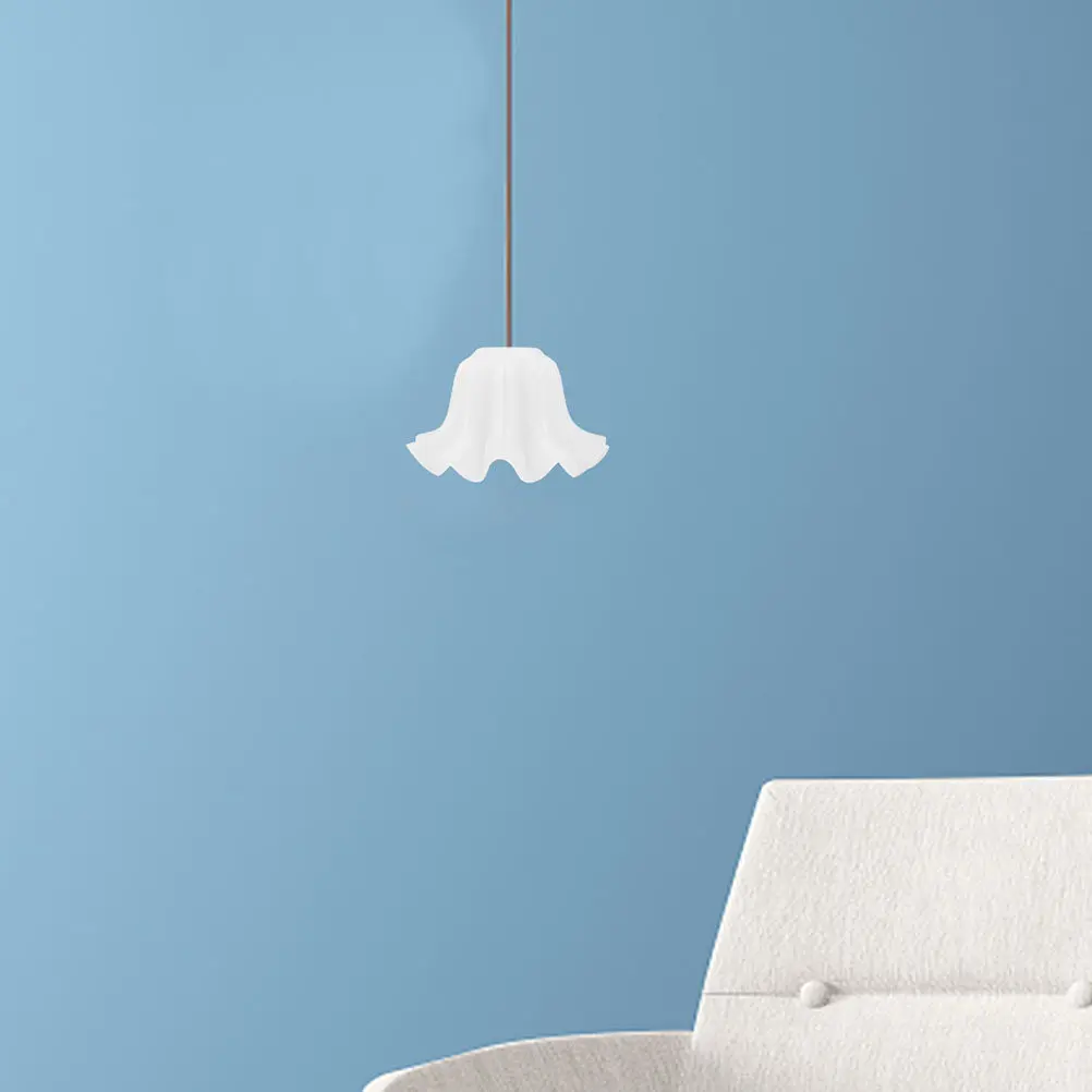 

2Pcs Lily of The Valley Flower Lamp Shade Acrylic White Lampshade Replacement for Ceiling Light Wall Sconce Pendant and Floor