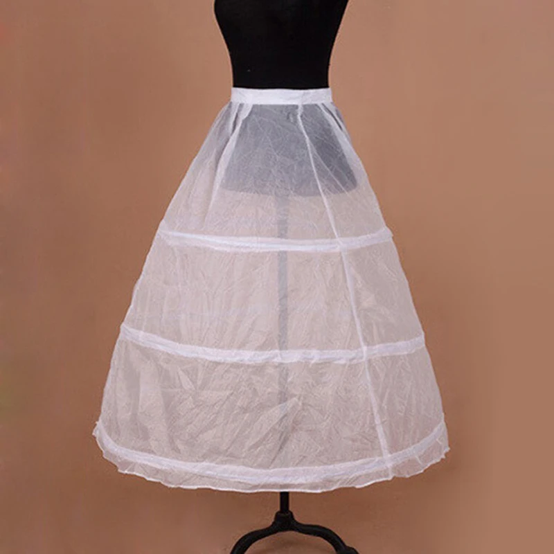 

real photos In Stock 3 Hoops Petticoats for wedding dress Wedding Accessories Crinoline Cheap Underskirt For Ball Gown