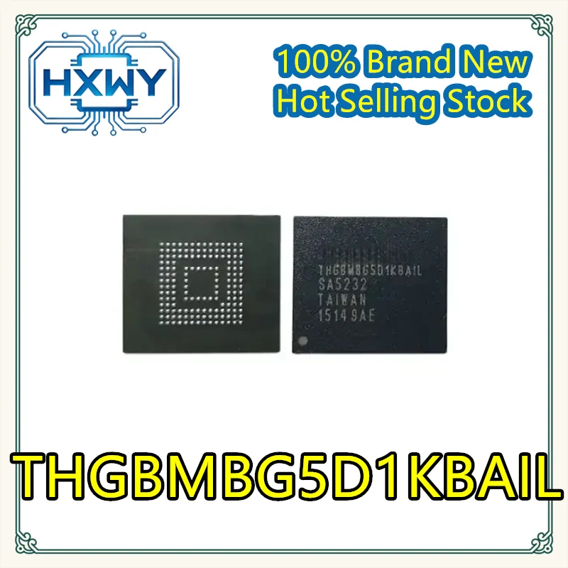 (1/5 pcs) THGBMBG5D1KBAIL   BGA package   100% brand new best-selling item   Low stock fast dispatch