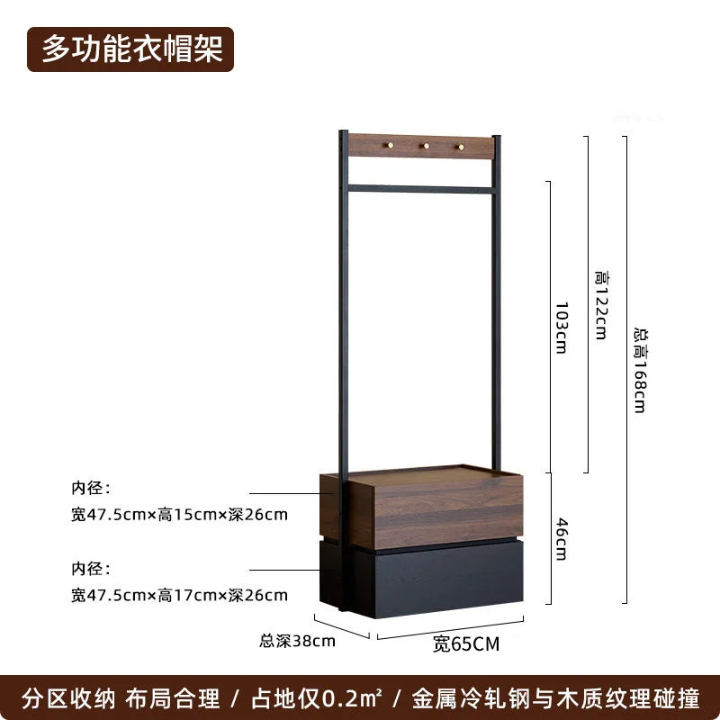 علاقة بسيطة، رف، شماعة منزلية، غرفة نوم متكاملة من الخشب الصلب، رف معطف، ملابس ممتدة من الأرض حتى السقف، سهلة التخزين #6