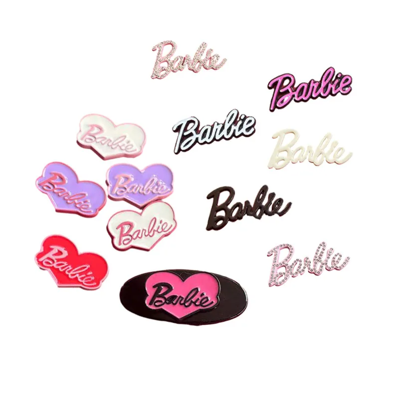 Kawaii Cartoon Japanese Style Barbie Sweet Hairpin Jewelry Accessories Diy Cute High-Looking Girl Heart Metal Accessories