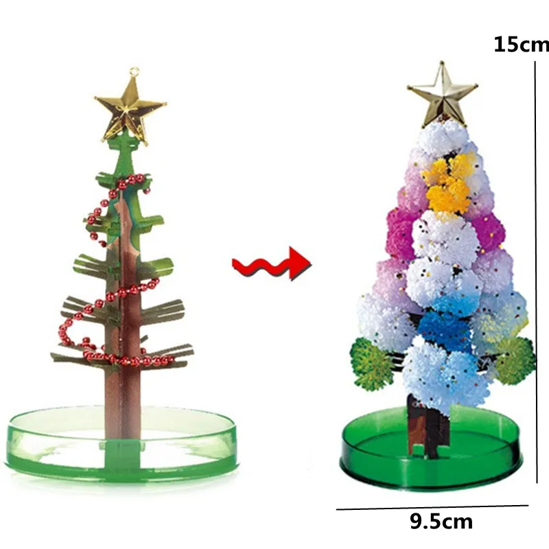 DIY Growing Tree Paper Sakura Crystal Trees Desktop Cherry Blossom Toys Handmade Christmas Tree Craft Kit Valentine\'s Day Gift