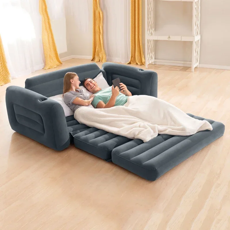 Lazy Inflatable Sofa Bed Relax Recliner Nordic Adults Sofa Bed Sleeper Convertible Chair Foldable Large Salon Furniture