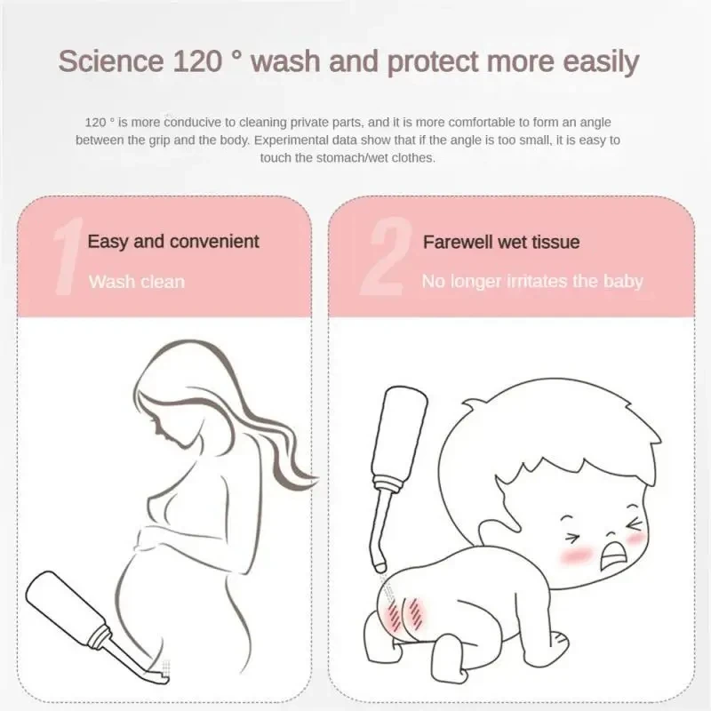 500ml Portable Bidet Spray Handheld Travel Bidet for Pregnant Women Baby Cleansing Water Washer Bottle Baby Showers Mom Bottle