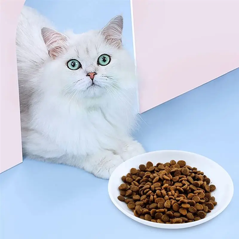 Peppapet Ceramic Cat Food Plates Cat Wet Food Bowls Whisker Fatigue Cat Dishes Shallow Bowls For Kittens And Small Animals