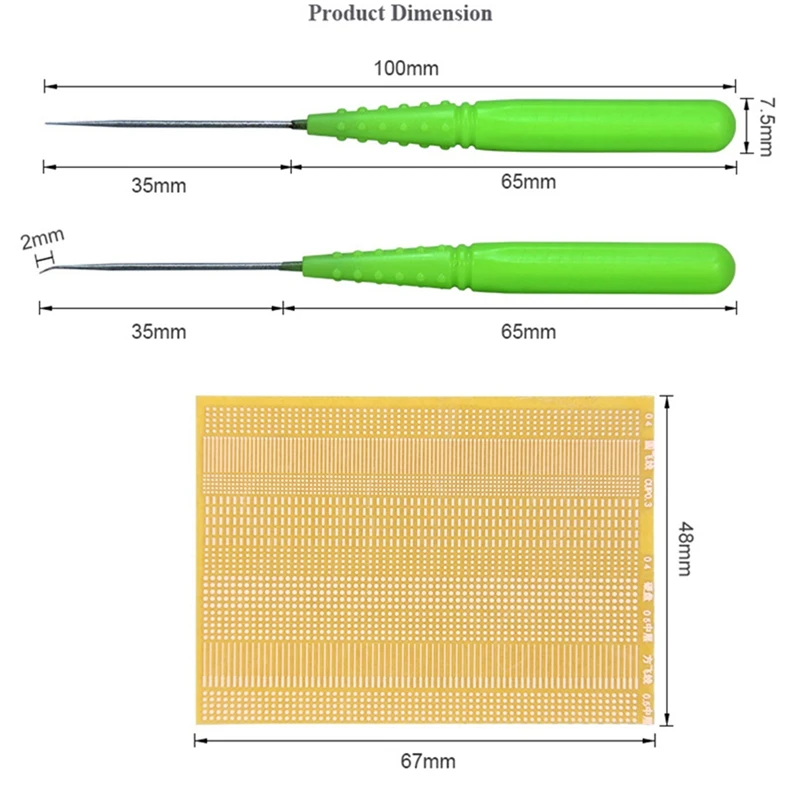 3In1 Soldering Lugs+Needle Welding Repairing Tools Solder Piece Rework Pad Welding Point For Phones IC Pad Touch BGA PCB