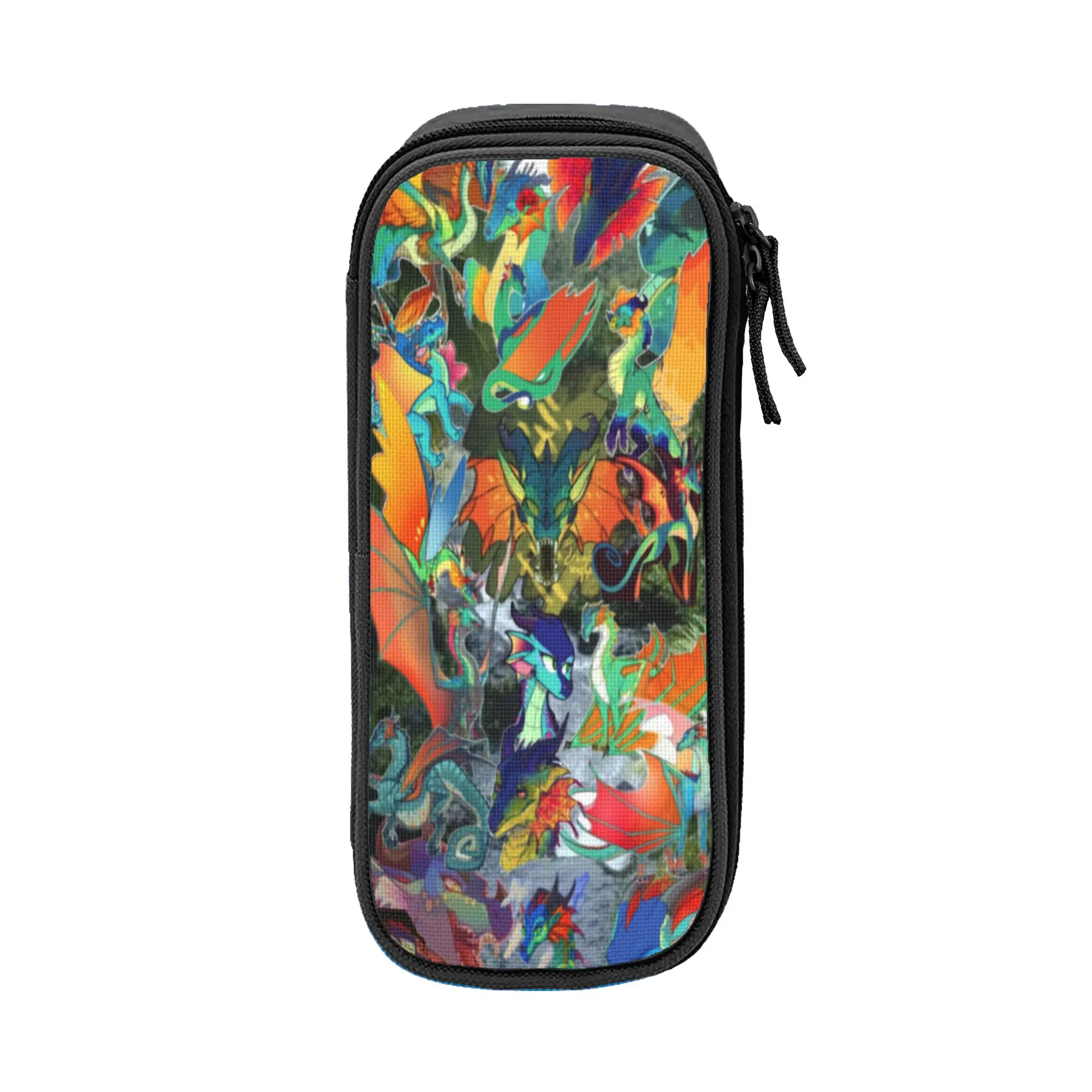 Fun Wing Of Fire dragon Pencil Cases  Pencilcases Pen Box for Student Large Storage Bag Office Cosmetic Stationery
