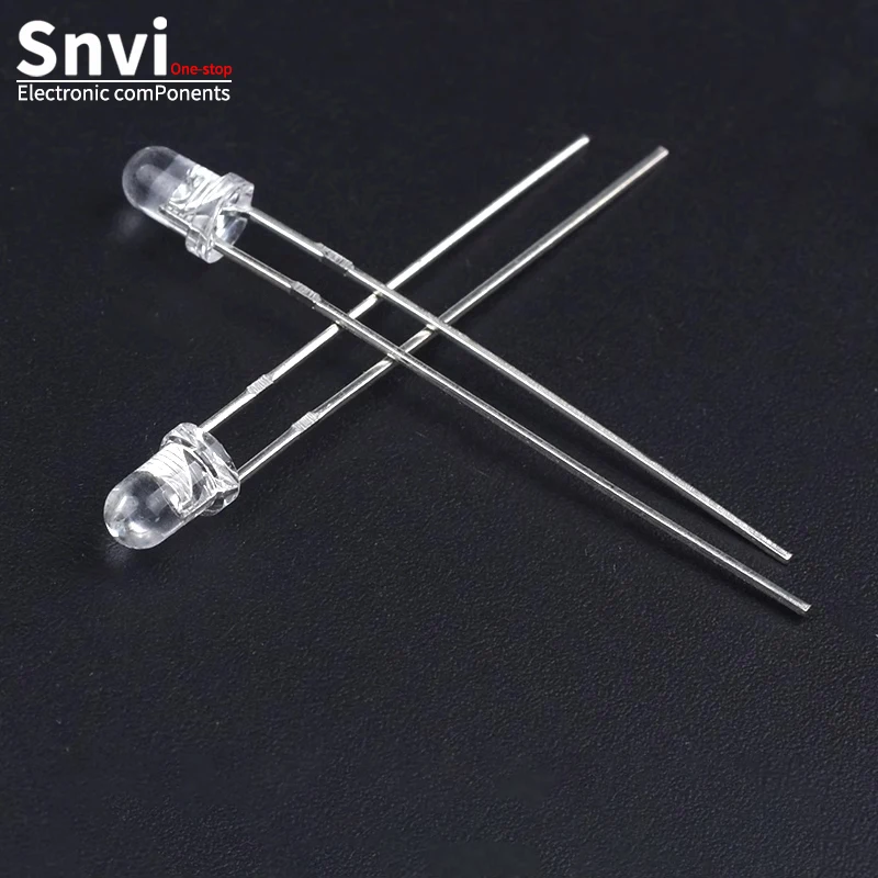 snvi 10pairs 3mm 5mm 940nm LEDs Infrared Emitter and IR Receiver Diode Diodes 301A for arduino