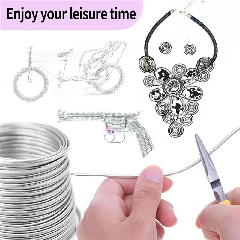 

7 рулонов ювелирной проволоки для изготовления ювелирных изделий, 7 цветов каждый цвет, 67,2 фута, гибкая проволока якоря из металлической проволоки (18 калибра)-B51B