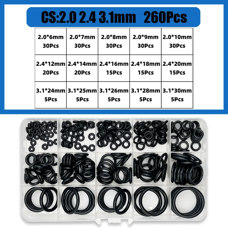 Gummi O Ring Dichtung Unterlegscheibe NBR Schwarz O-ring Sanitär Dichtung Korrosion Öl Beständig Hohe Temperatur Auto Automotive Reparatur Oring – Detail 14