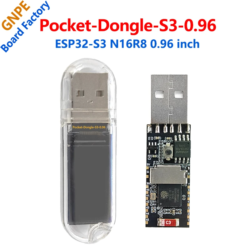 

ESP32-S3 Development Board Pocket-Dongle-S3 N16R8 0.96 inch Display 0.96inch Screen LCD