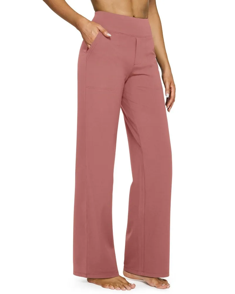 UNITIM Damen-Trainingshose mit weichen, geraden Beinen und Taschen, Yoga-Hose für Damen, lässige, gerade Hose mit hoher Taille, Sport, Yoga, Joggen – Detail 17