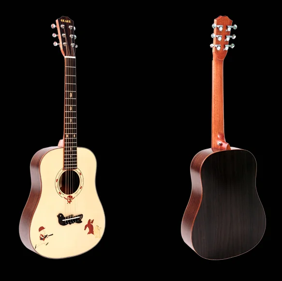 

Geake S-34B 34 inch top solid spruce rosewood children guitar