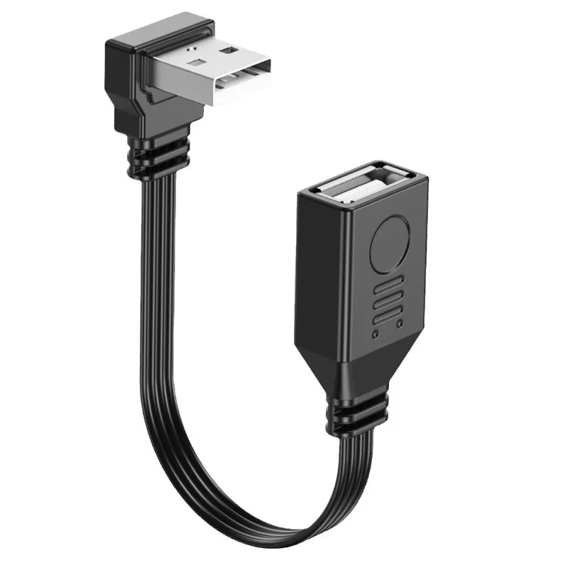 USB 2.0メス延長アダプターケーブル マウス キーボード 電話 HD TV ノートパソコン ゲーム機用 上下左右アングル