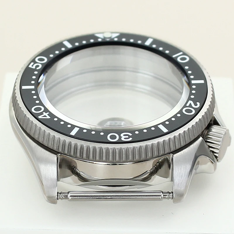 10AMT Diver 38mm Case Nh35 Watch Mod Parts Ceramic Bezel Sapphire For Seiko Nh35A Nh36 Nh38 Nh34 Automatic Movement 28.5mm Dial